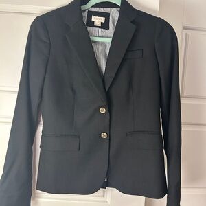 J. Crew Black Wool Blend Women's Blazer